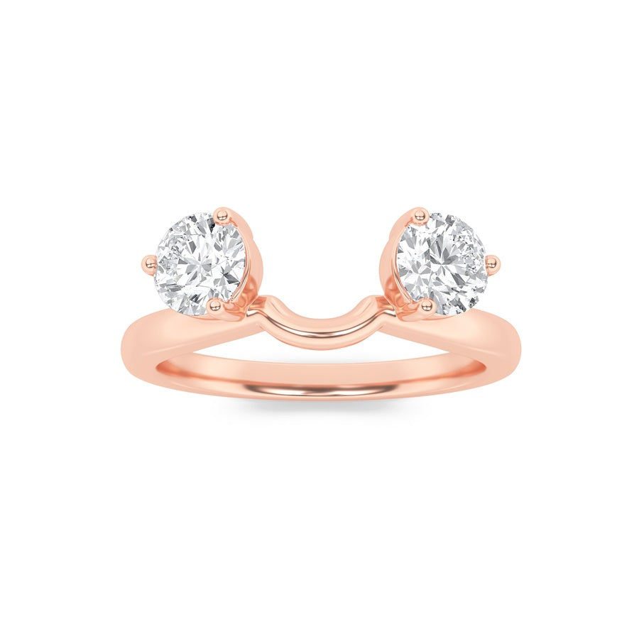 Round Shape Wrap Ring lab grown diamond