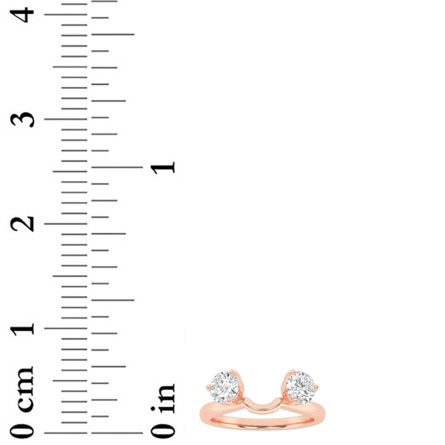 Round Shape Wrap Ring lab grown diamond