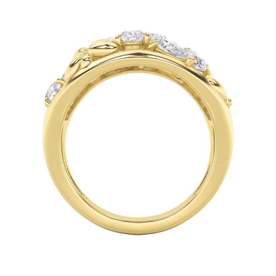 Pear Shape Fashion Ring lab grown diamond