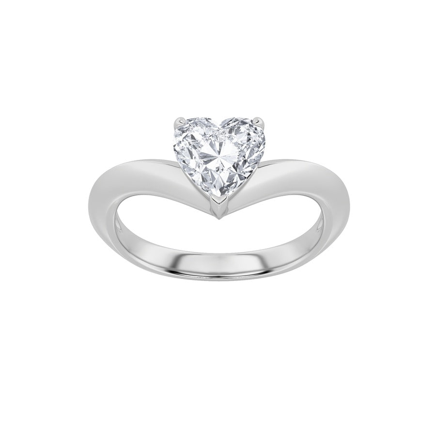 Heart Shape Ring lab grown diamond