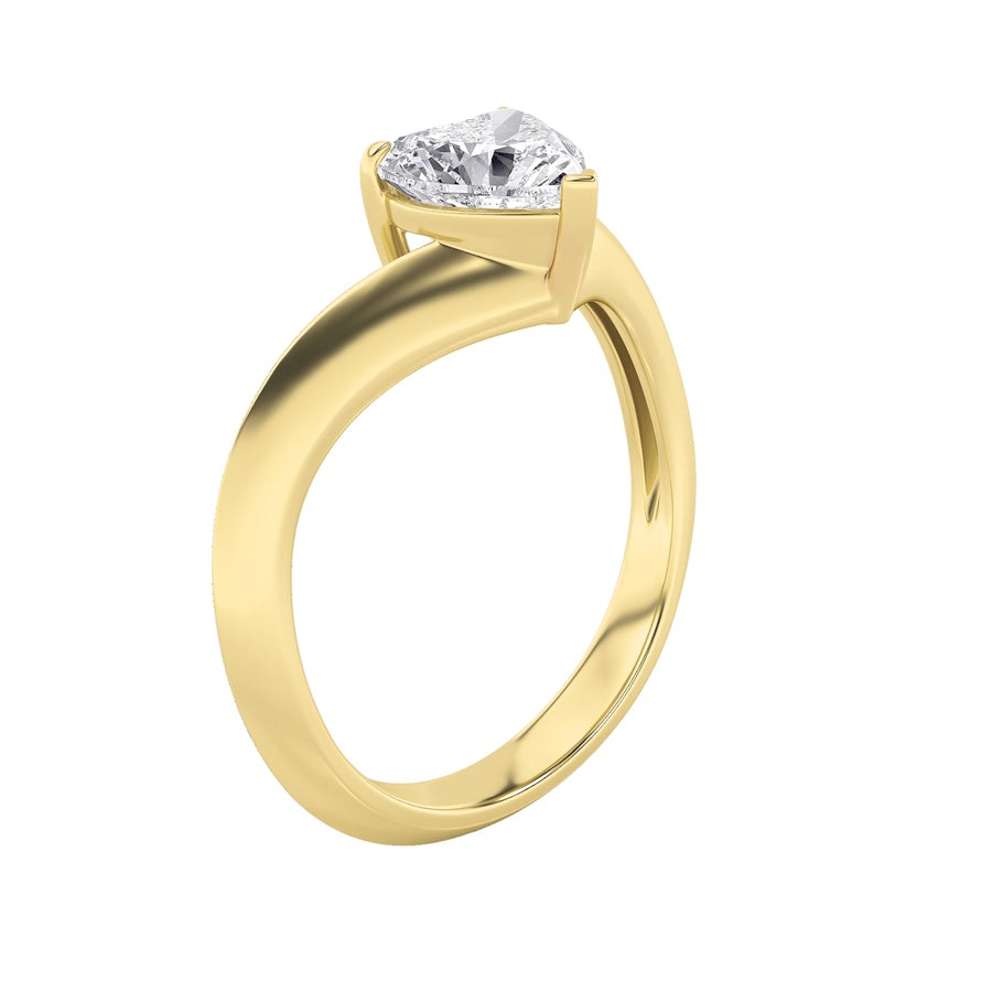 Heart Shape Ring lab grown diamond