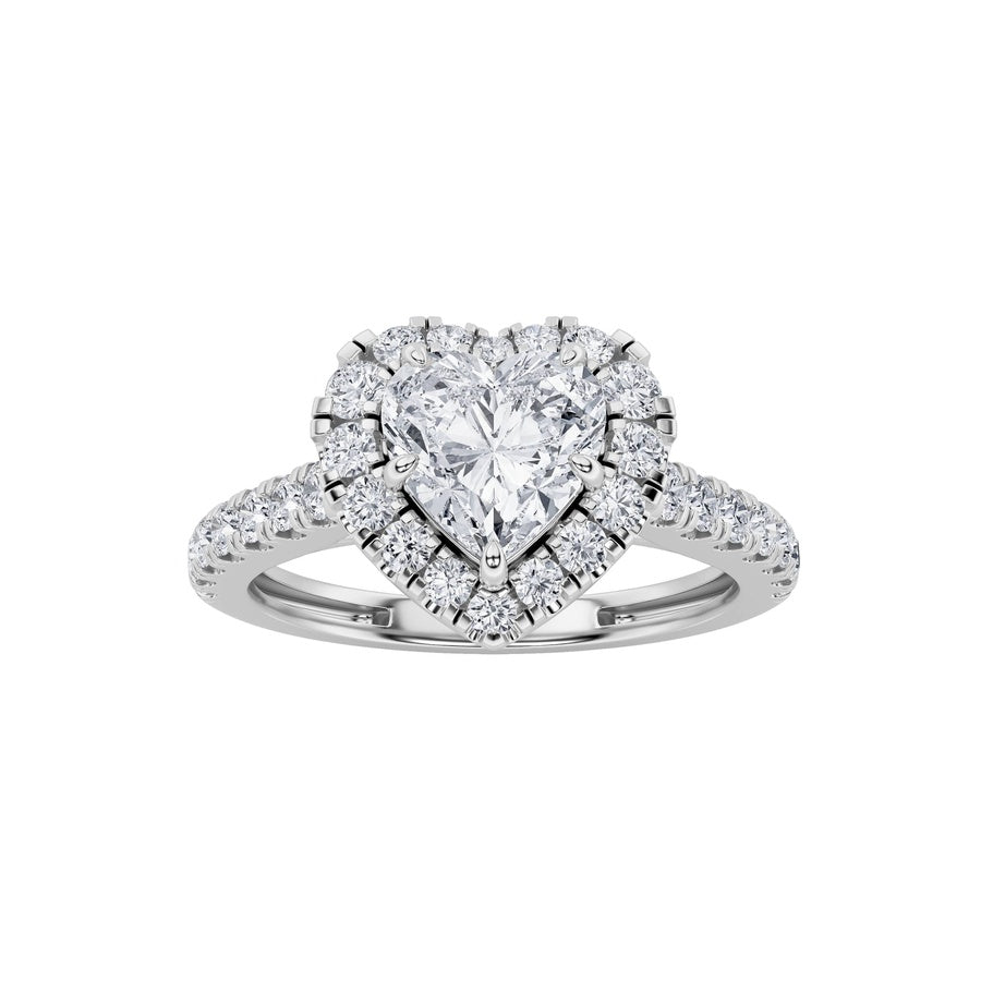 Heart Shape Ring lab grown diamond