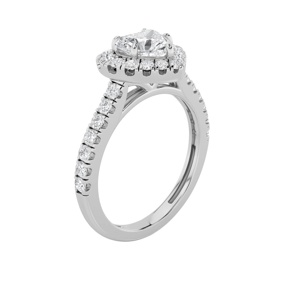Heart Shape Ring lab grown diamond