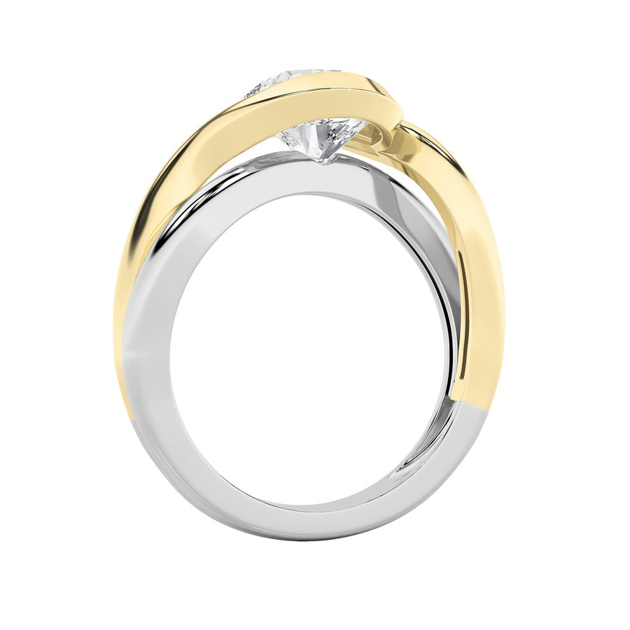 Round Shape Solitaire Engagement Ring lab grown diamond