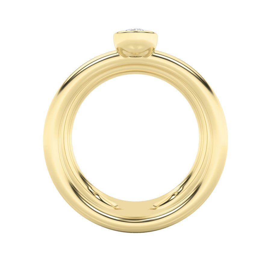 Silver, 14K Yellow Gold Ring KJ40033R.MX-0.75-62G