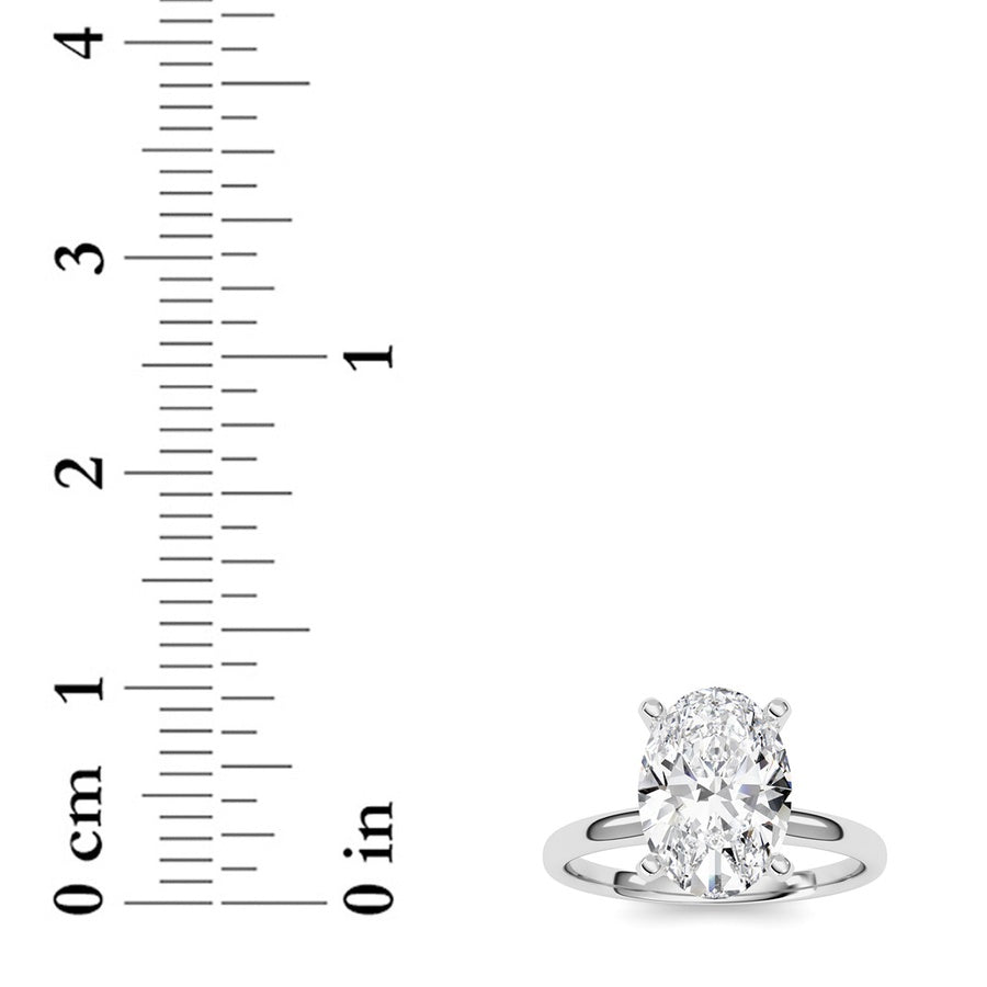 Oval Shape Lab Grown Diamond Classic Solitaire Ring lab grown diamond