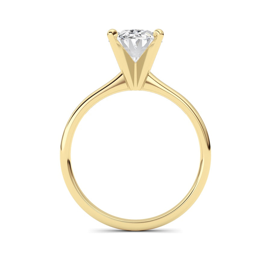 Oval Shape Lab Grown Diamond Classic Solitaire Ring lab grown diamond