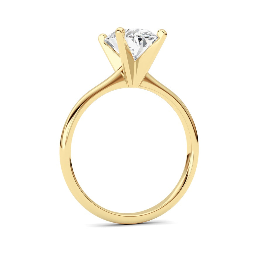 Oval Shape Lab Grown Diamond Classic Solitaire Ring lab grown diamond