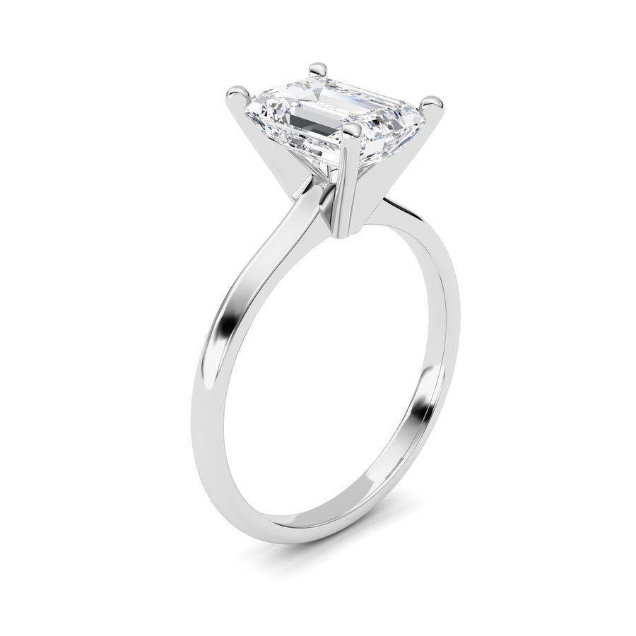 Radiant Shape Lab Grown Diamond Classic Solitaire Ring lab grown diamond