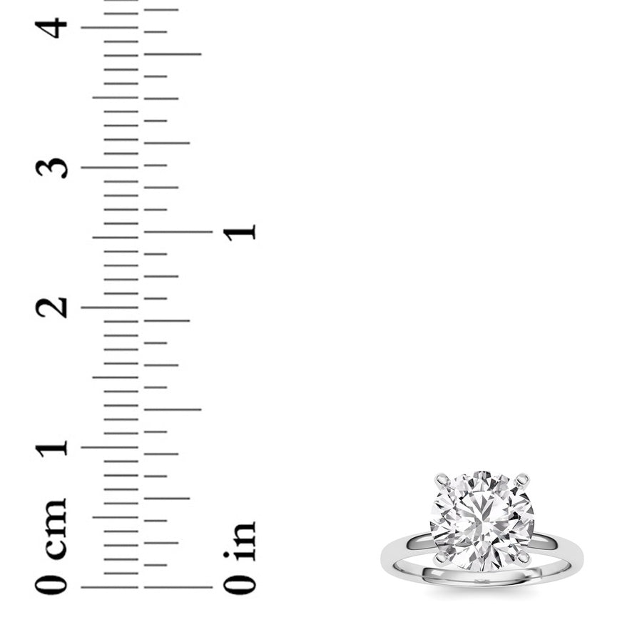 Round Shape Lab Grown Diamond Classic Solitaire Ring lab grown diamond