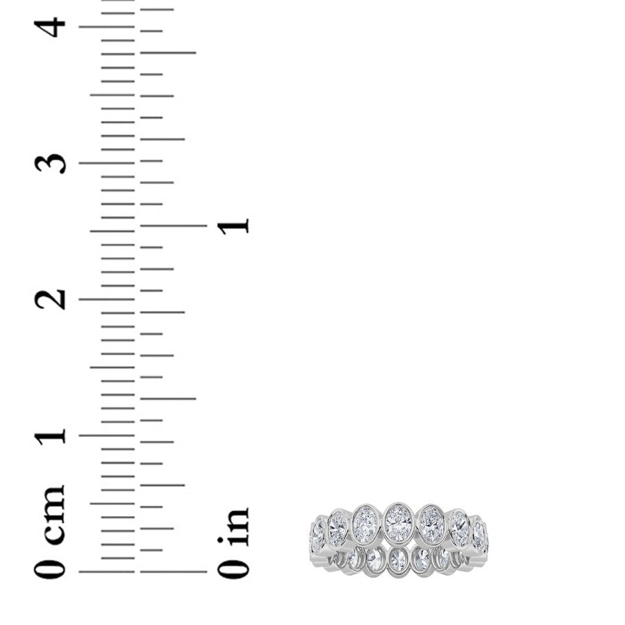 2.75Cttw Round Shaped Lab Grown Diamond (F/VS) Eternity Band Ring in 14K Gold