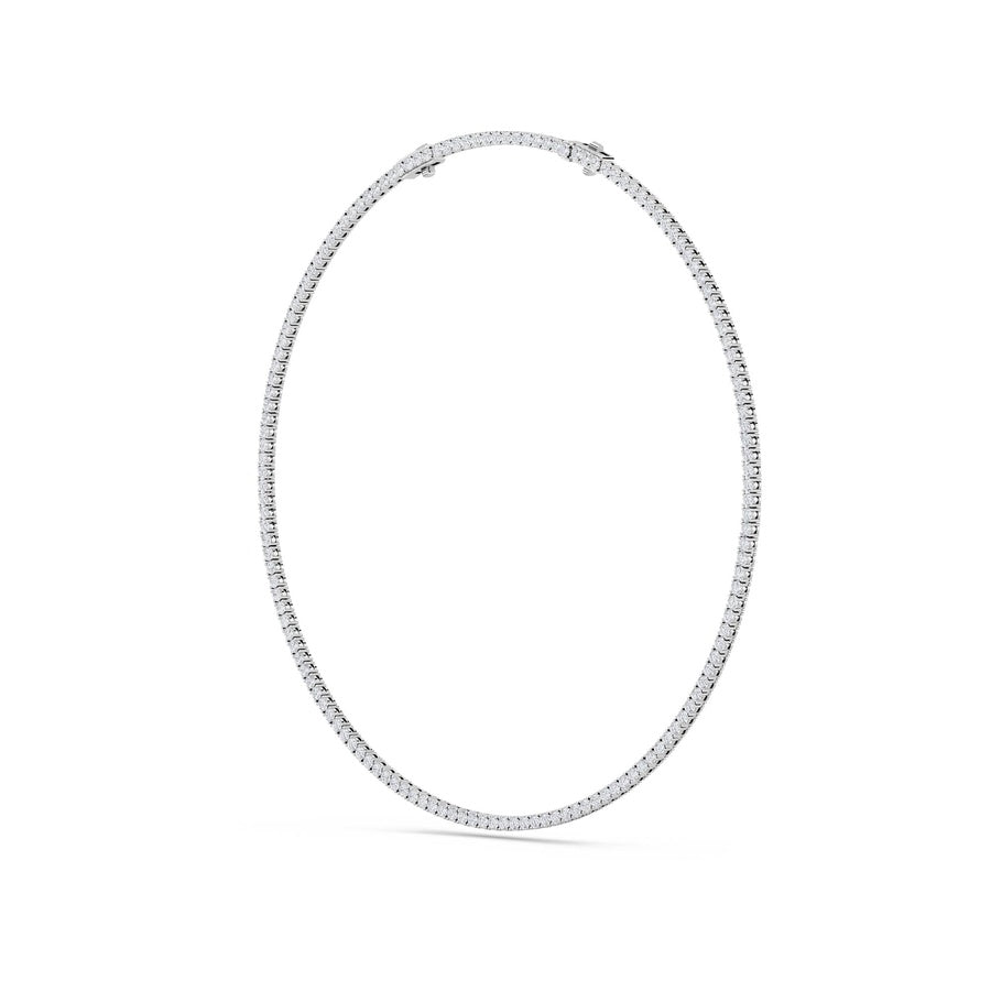 14K White Gold Necklace KJ00223N.RD-15-21F