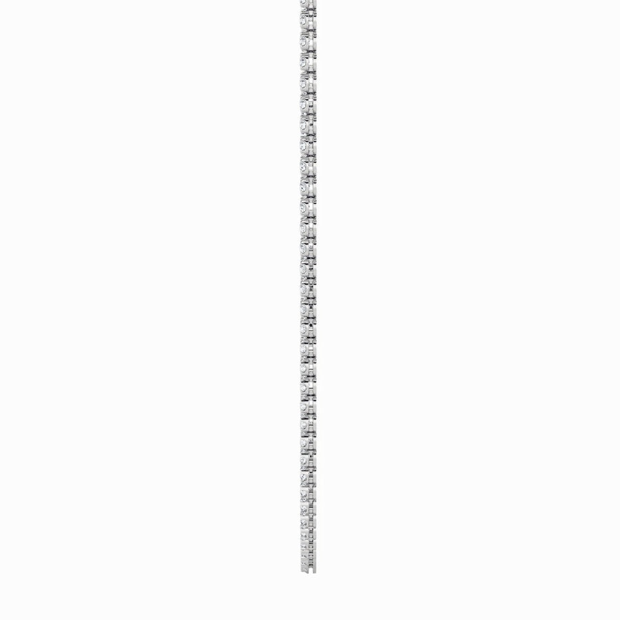 Round Shape Bezel Set Tennis Necklace lab grown diamond