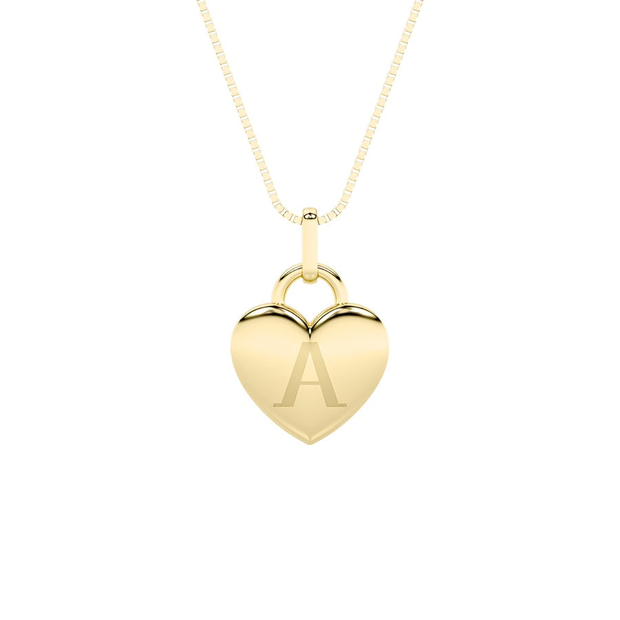 1Cttw Oval Shaped Lab Grown Diamond (F/VS) Heart Pendant in 14K White Gold