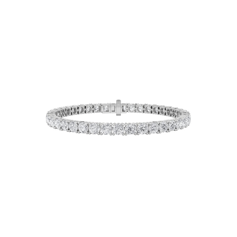 8Cttw Round Shaped Lab Grown Diamond Tennis Bracelet in 14K Gold (F/VS)