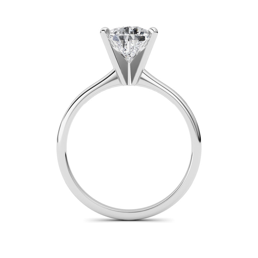 Pear Shape Lab Grown Diamond Classic Solitaire Ring lab grown diamond