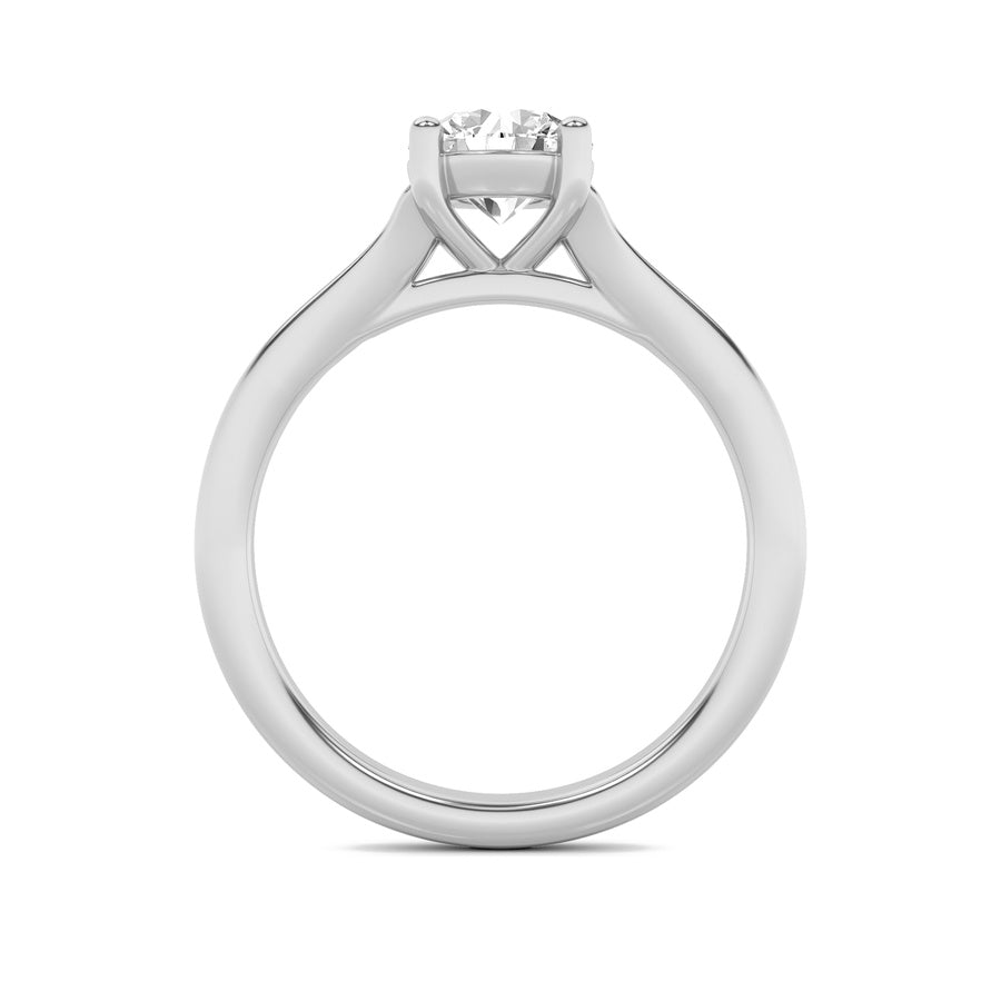 Round Shape Split Shank Solitaire Engagement Ring lab grown diamond