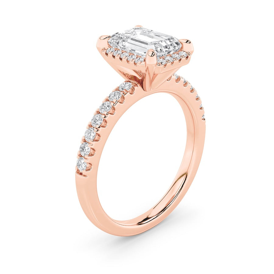 Radiant Shape Ring lab grown diamond