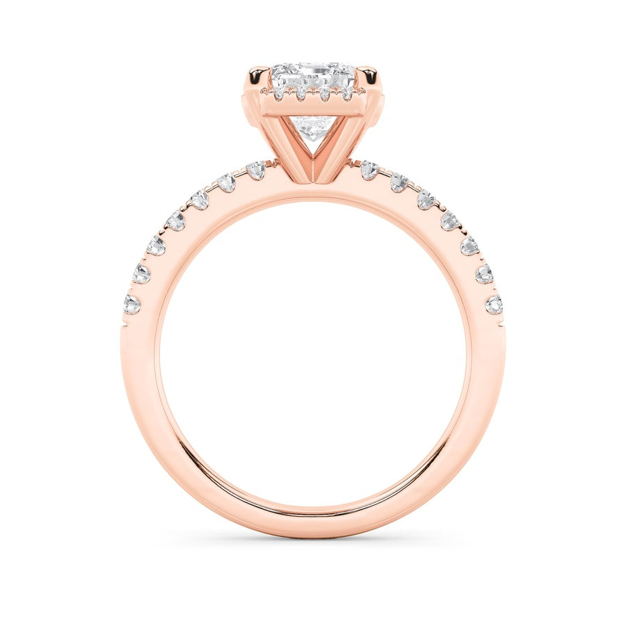 Radiant Shape Ring lab grown diamond