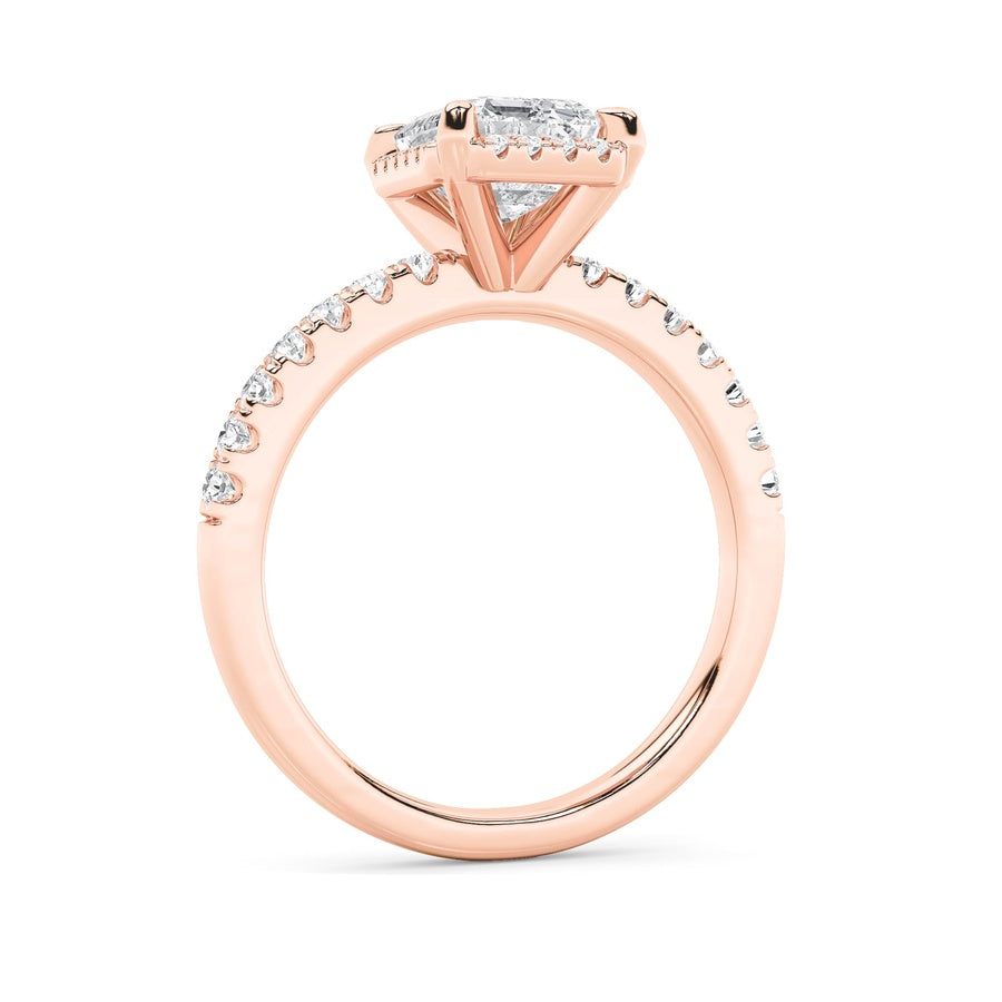 Radiant Shape Ring lab grown diamond