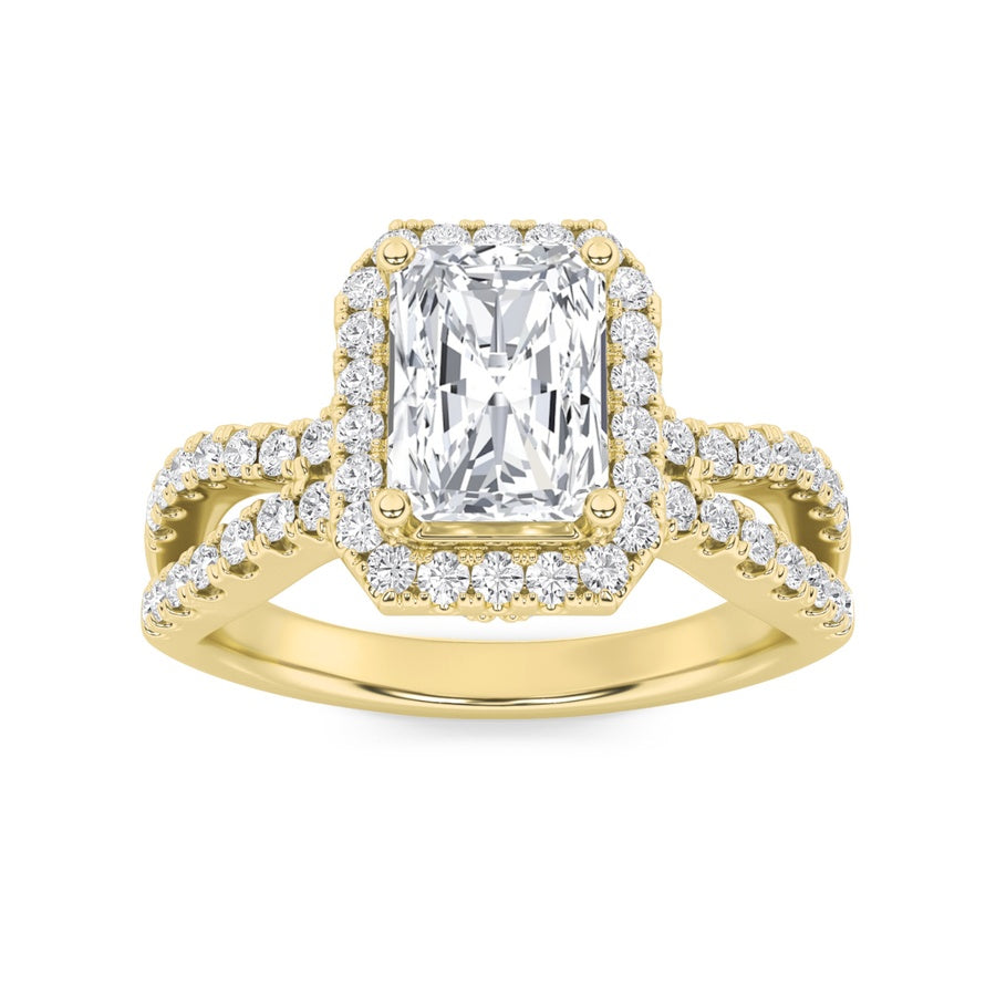 Radiant Shape Ring lab grown diamond