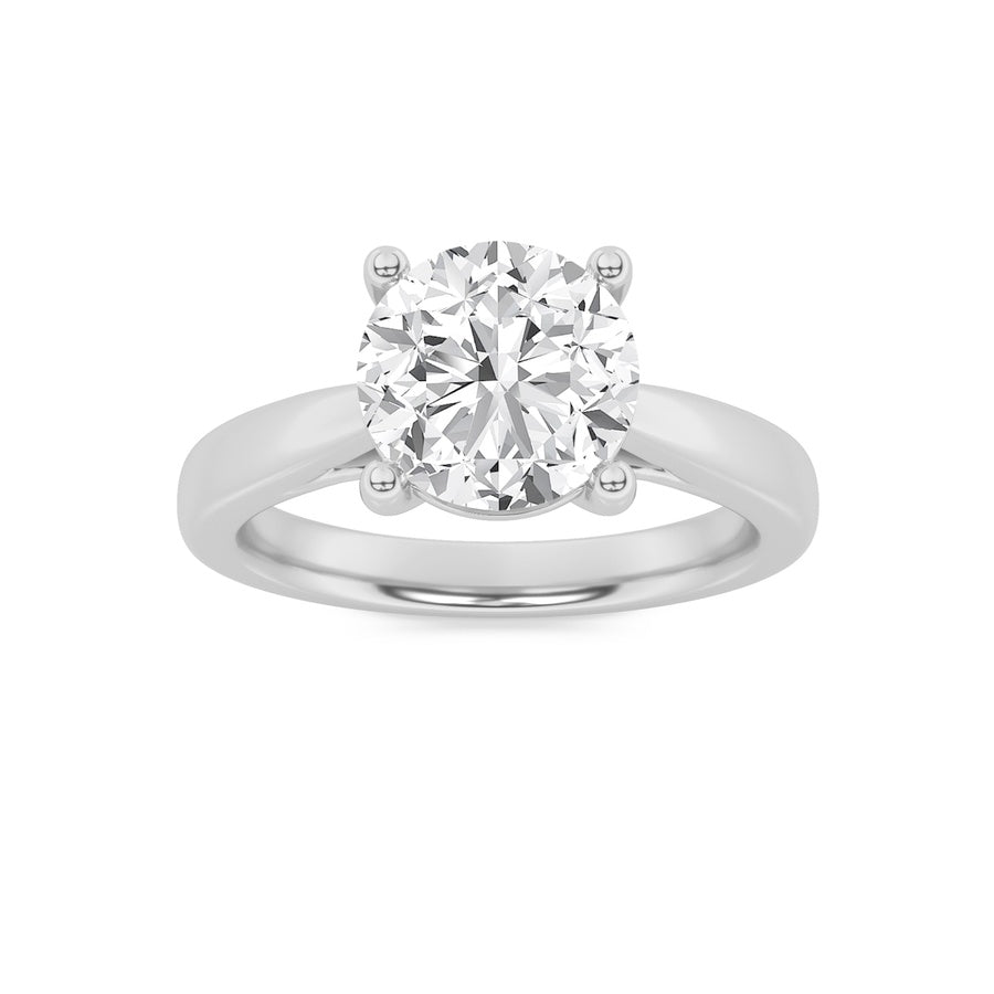 1Cttw Round Shaped Lab Grown Diamond (F/VS) InsertJacket Ring in 14K Gold