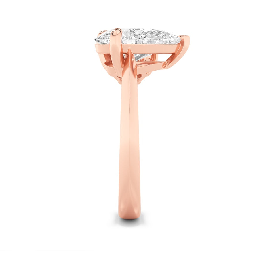 Pear Shape Toi Et Moi Engagement Ring lab grown diamond