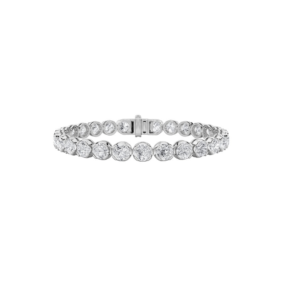 6Cttw Round Shaped Lab Grown Diamond (F/VS) Bracelet in 14K Gold