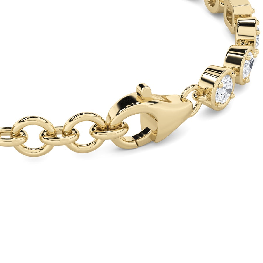 Mix Shape Bracelet lab grown diamond