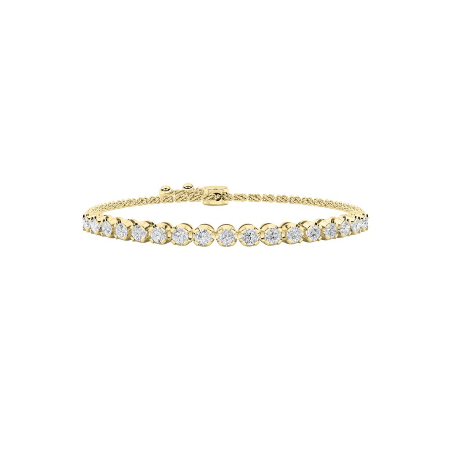 Round Shape Bolo Bracelet lab grown diamond