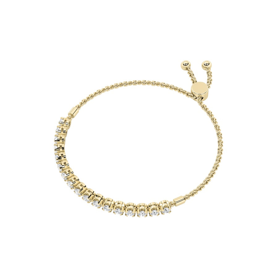 Round Shape Bolo Bracelet lab grown diamond