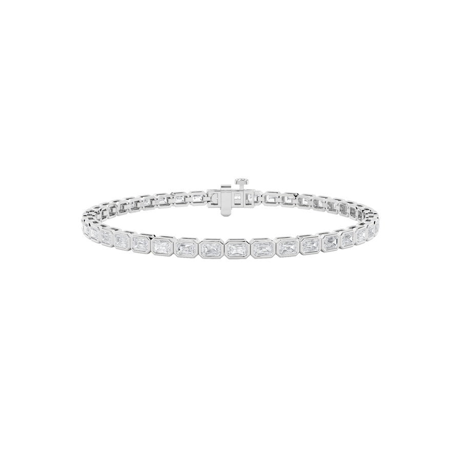 10cttw Emerald Lab Grown Diamond (F/VS ) Braceletin 14K Gold