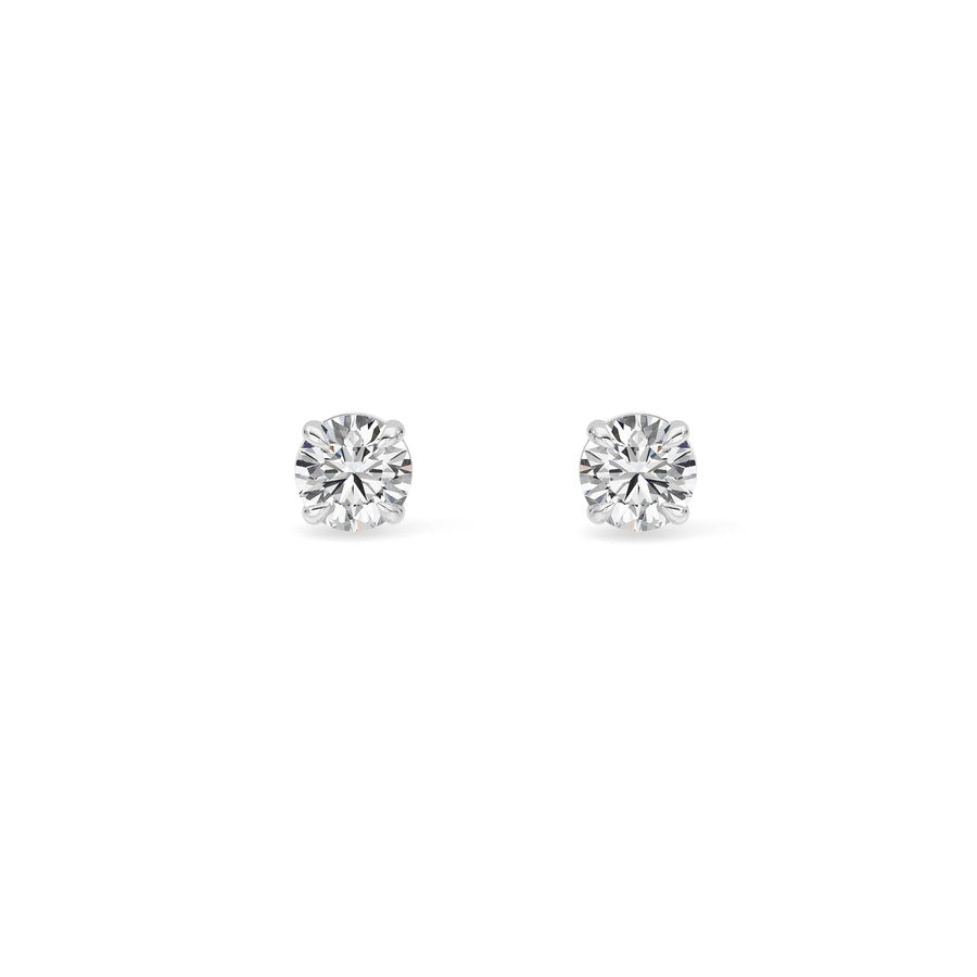 Silver, 14K White Gold Earring KJ00206E.RD-0.5-61F