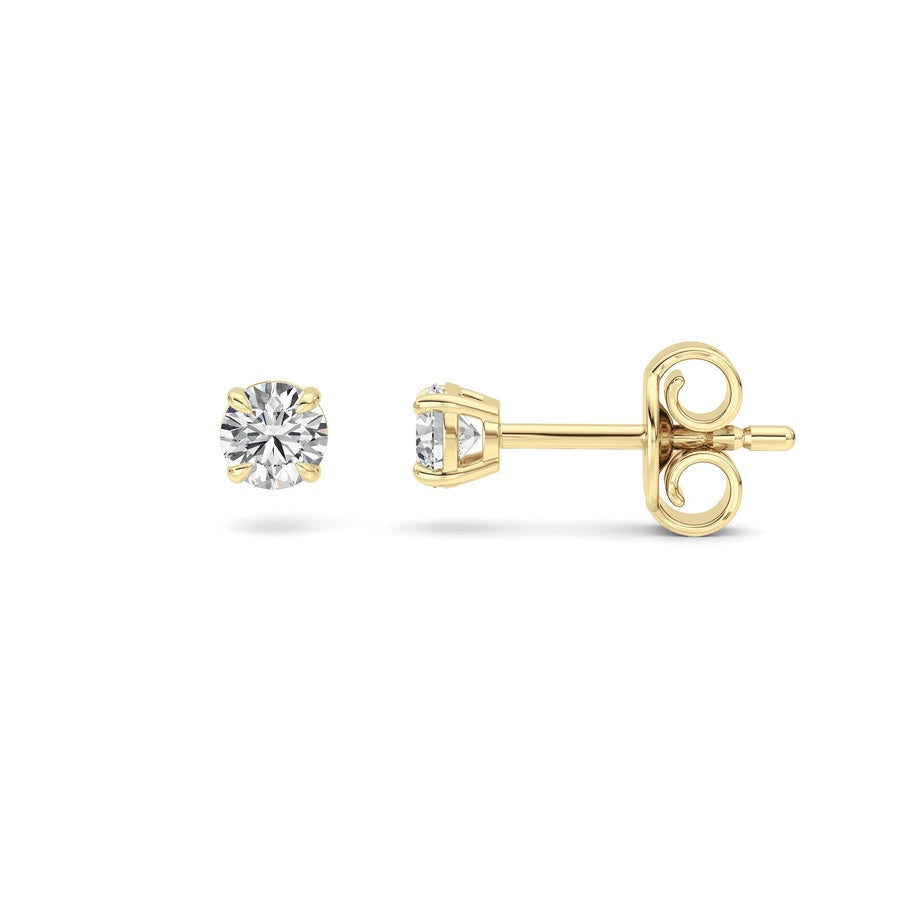 Silver, 14K White Gold Earring KJ00206E.RD-0.5-61F