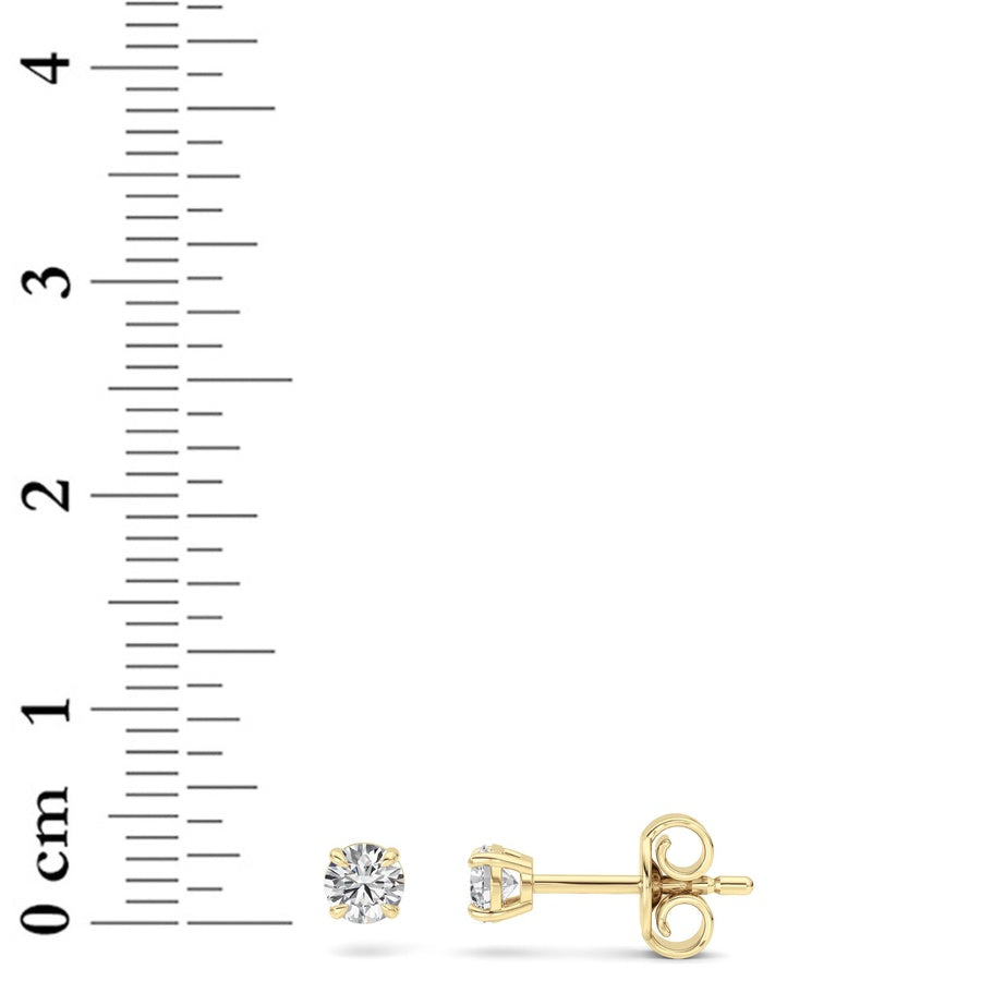 Silver, 14K White Gold Earring KJ00206E.RD-0.5-61F