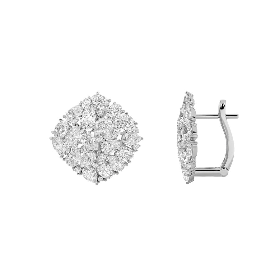 6Cttw Oval Shaped Lab Grown Diamond (G/VS) FashionEarrings in 14K Gold