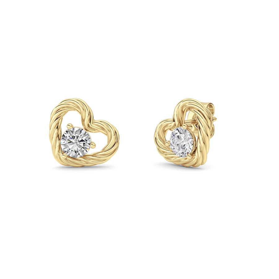 Silver, 14K White Gold Earring KJ02585E.RD-1-61F