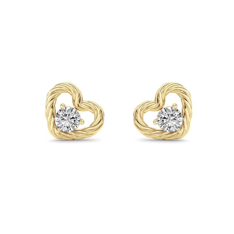 Silver, 14K White Gold Earring KJ02585E.RD-1-61F