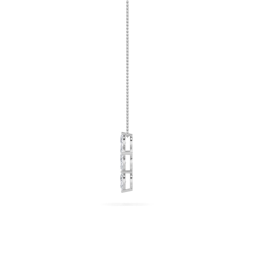 Marquise Shape Cross Pendant lab grown diamond