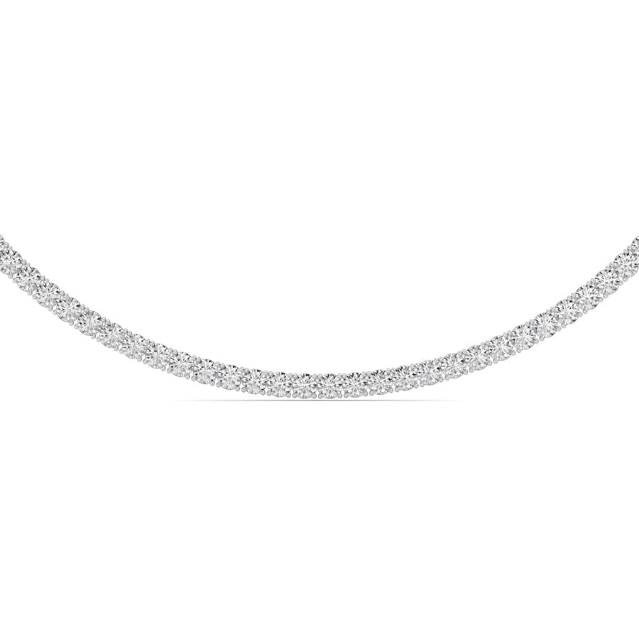 41Cttw Round Shaped Lab Grown Diamond (F/VS) Necklace in 14K Gold