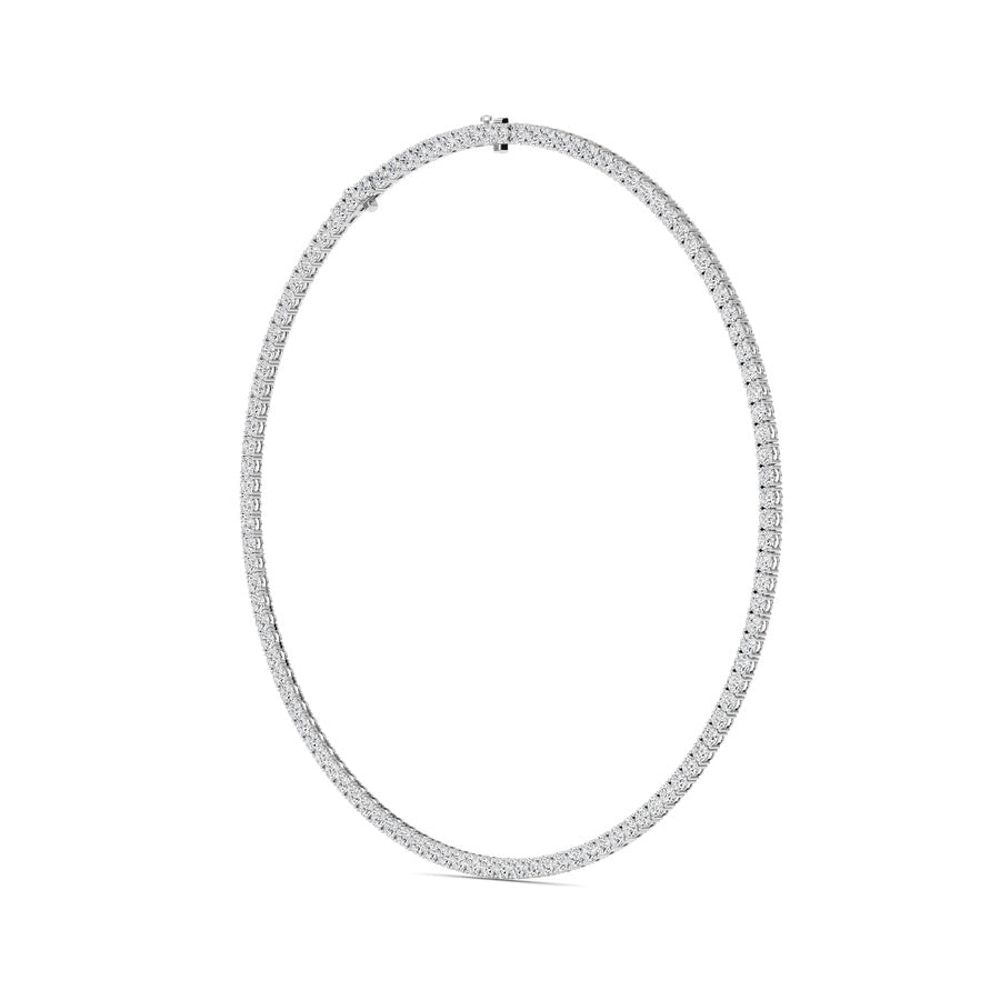 41Cttw Round Shaped Lab Grown Diamond (F/VS) Necklace in 14K Gold