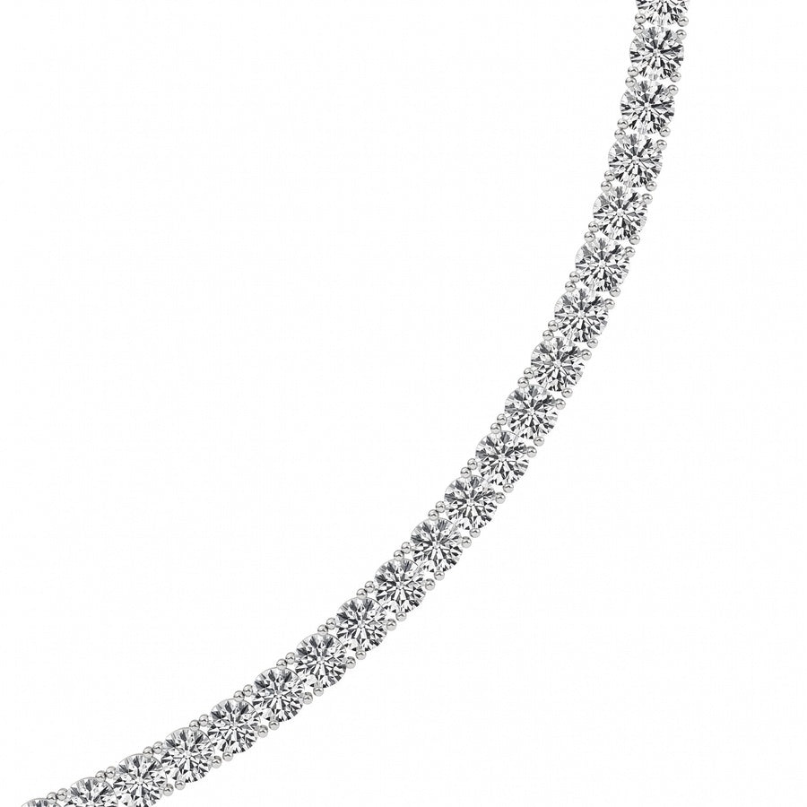 41Cttw Round Shaped Lab Grown Diamond (F/VS) Necklace in 14K Gold
