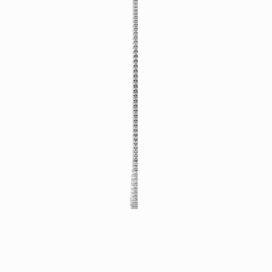 Round Shape Three Prong Graduating Necklace lab grown diamond