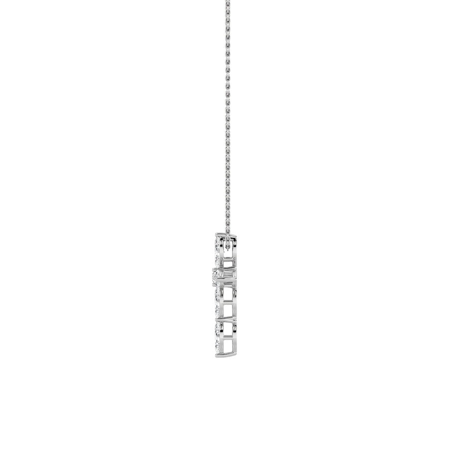 Marquise Shape Cross Pendant lab grown diamond