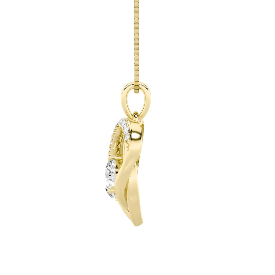 Heart Shape Pendant lab grown diamond