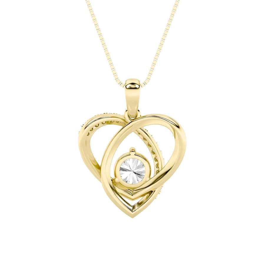 Heart Shape Pendant lab grown diamond