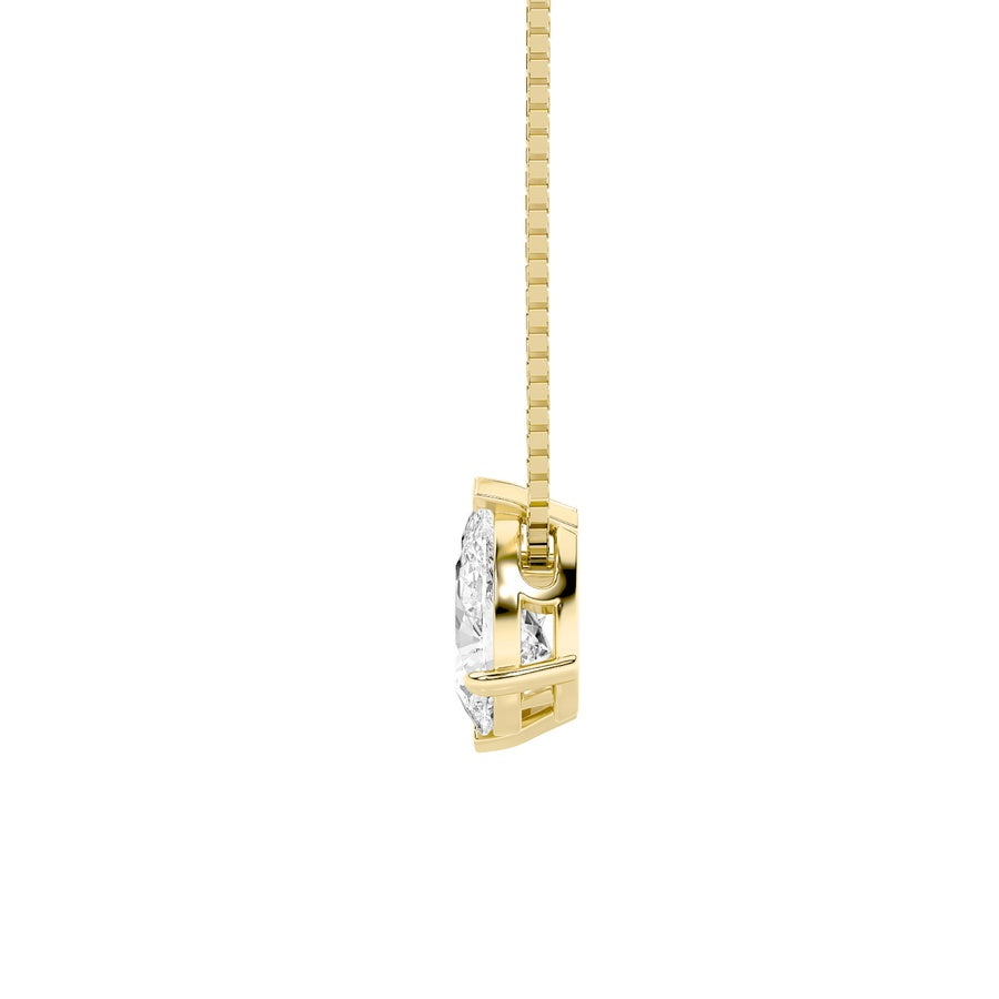 Pear Shape Two Stone Fancy Pendant lab grown diamond