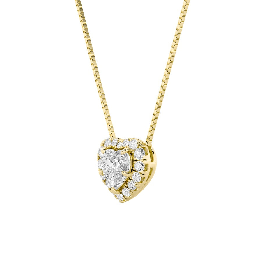 Heart Shape Pendant lab grown diamond
