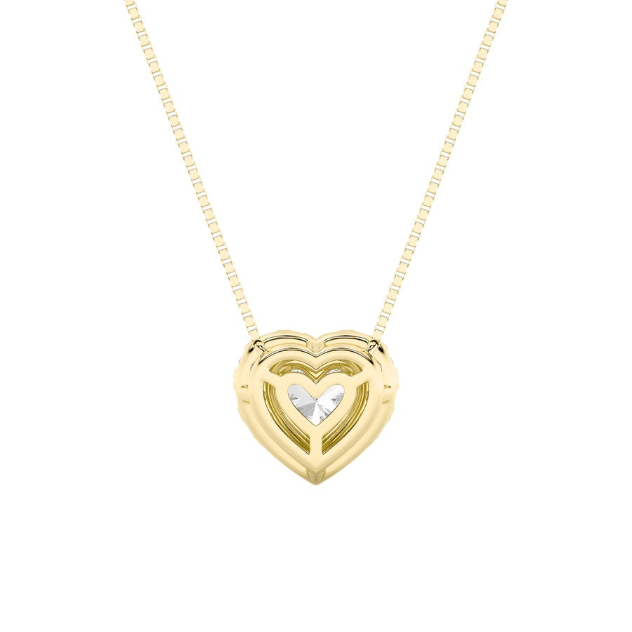 Heart Shape Pendant lab grown diamond