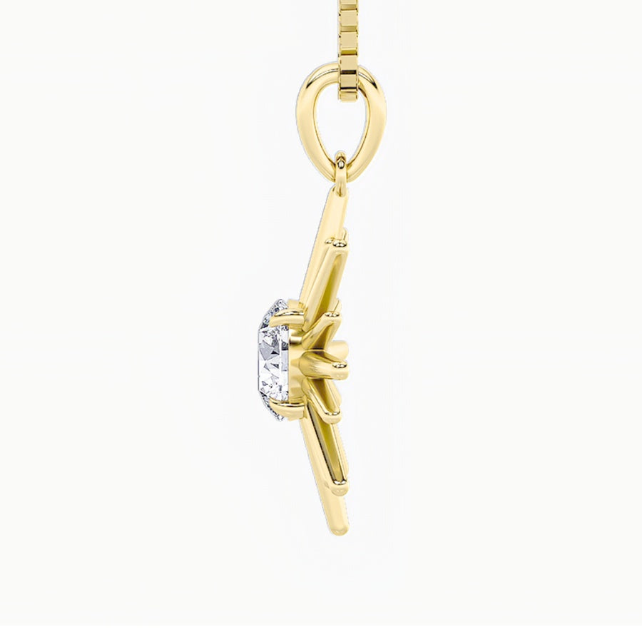Round Shape Astralis Pendant lab grown diamond